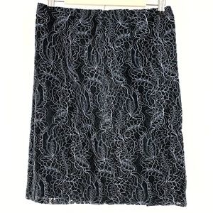 Oscar De La Renta Pencil Skirt Floral